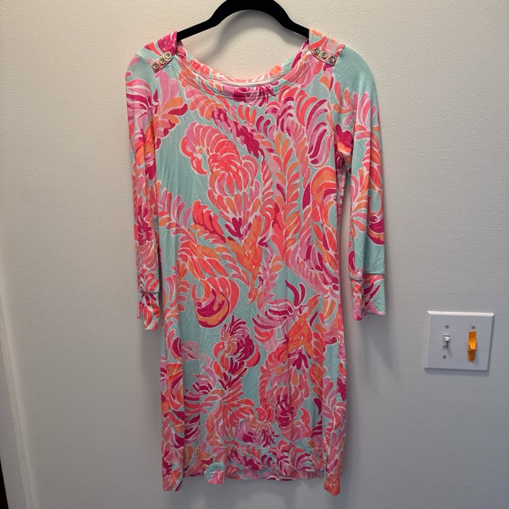 Lilly Pulitzer Pink and Orange Floral Dress